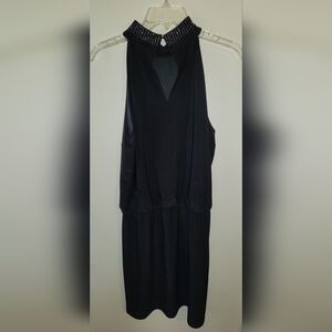 White House Black Market Black Backless Dress